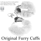 Original Furry Cuffs金屬絨毛手銬-白