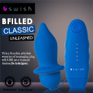 美國BSwish-Bfilled Classic Unleashed滿足經典型釋放5段變頻後庭按摩棒-藍色