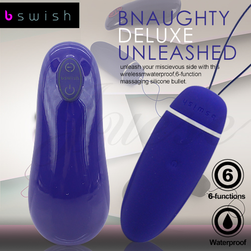 美國Bswish-Bnaughty Deluxe Unleashed 調戲釋放六段無線震動跳蛋-深藍色
