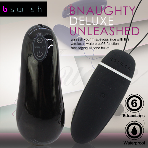 美國Bswish-Bnaughty Deluxe Unleashed 調戲釋放六段無線震動跳蛋-黑色